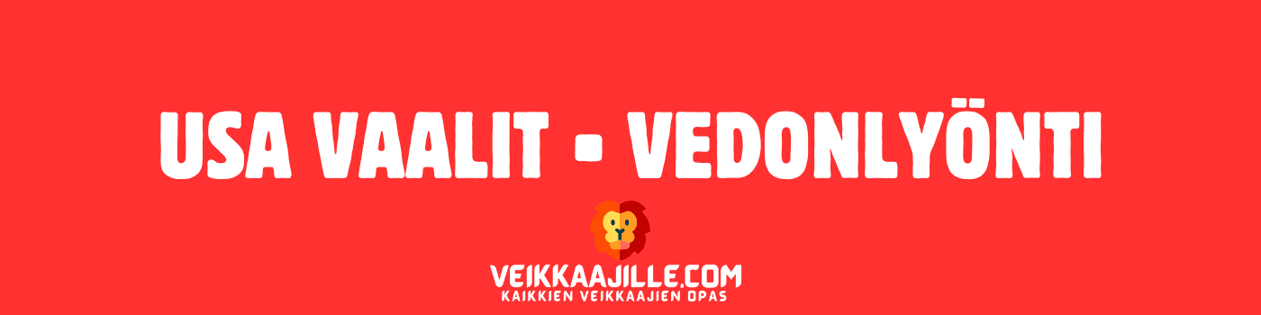 USA Vaalit Vedonlyönti